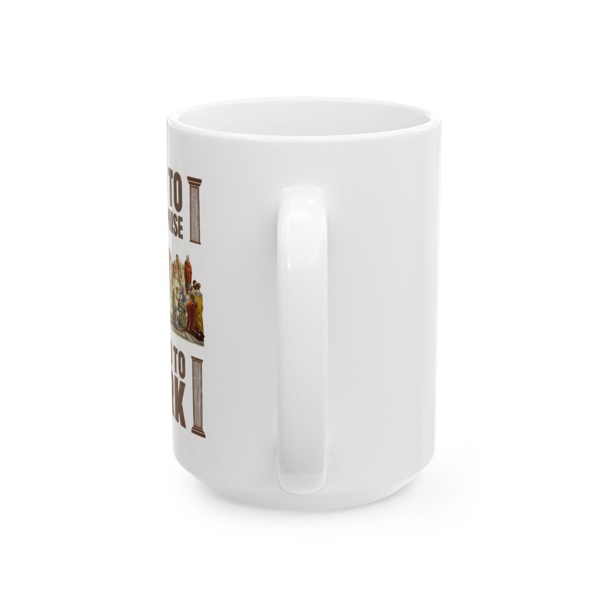 Born To Philosophise Forced To Work - Mug - alternate angle 5, merchandise
