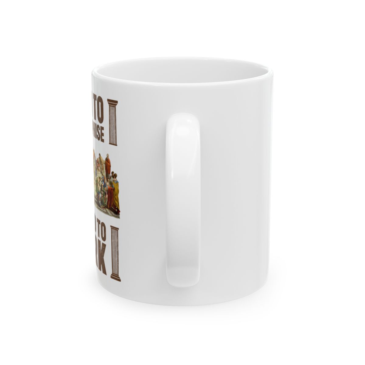 Born To Philosophise Forced To Work - Mug - alternate angle 3, merchandise
